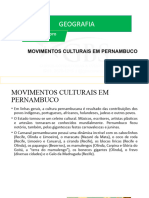 Aula Pmpe - Movimentos Culturais de Pernambuco