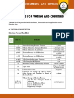 Election Forms Supplies and Documents Checklist Merged