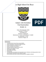 Grade 11 LO Exam Term 4 2018 Final