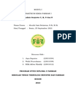 Laprak Kimia Farmasi I Bagian 2 - MODUL I Analisis Senyawa C, H, O, Dan N Kelompok 5