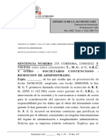 03 Remocion de Gerente Incumplimiento de Deberes Del Cargo Violencia de Genero