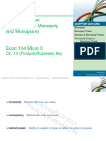 Week 2 Review - Monopoly, Monopsony E104