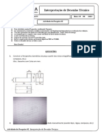 Atividade de Pesquisa 02 - Interpretação de Desenho Técnico