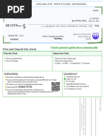 Print and Deposit This Check: Check Printed Upside Down Intentionally