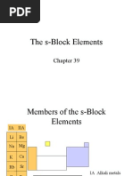 The S-Block Elements