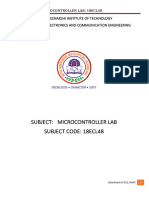 Lab Manual Advanced Microcontroller