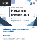 (1° A 6° Básico) Guía Paso A Paso Del Portafolio Docente 2023