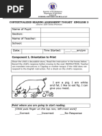 Grade 3 - Reading Assessment Tool