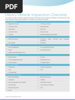 Heavy Vehicle Inspection Checklist Template