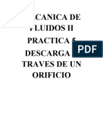 Descarga A Traves de Un Orificio