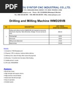 Drilling and Milling Machine WMD25VB From SYNTOP CNC