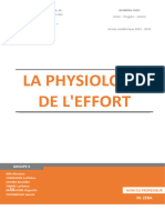 La Physiologie de L'effort