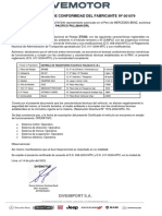 Certificado de Conformidad