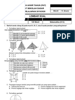 Soal Kls 6 MTK-6 (K13)