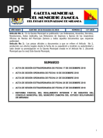 Reforma Reglameto Interior y de Debate Del Concejo Municipal