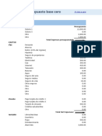 Zero Based Budget Template ES