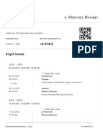 Itinerary Cebu Pacific