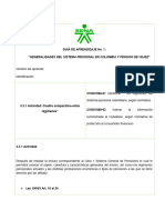 Actividad 2 Guia No. 1 - Cuadro Comparativo Entre Regimenes Pensionales