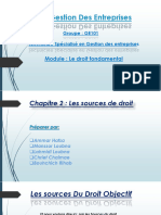 Projet Les Souces de Droit Objectif