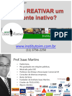 IIM - Como Reativar Um Cliente Inativo - Apostila