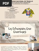 La Educacion Que Queremos