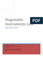 Negotiable Instruments Reviewer