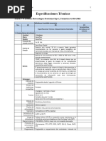 Especificaciones Tecnicas Estaciones Mmaya