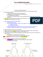 Embryology Lecture's Note