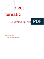 Proiect Tematic Forme Si Culori