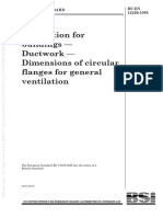 En 12220-1998 Ventilation For Buildings - Ductwork-Dimensions of Circular Flanges For General Ventilation