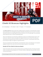 Chiefs Vs Broncos Highlights