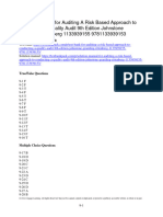 Auditing A Risk-Based Approach To Conducting A Quality Audit 9th Edition Johnstone Solutions Manual 1