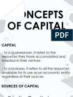 BusFin - 9 - Concepts of Capital