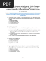 Discovering The Scientist Within Research Methods in Psychology 1st Edition Lewandowski Test Bank 1