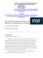 Solution Manual For Discovering Computers Essentials 2016 1st Edition by Vermaat Sebok Freund Campbell Frydenberg ISBN 9814698873 9781305391857