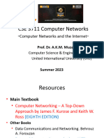 CSE 3711 Lecture-No. 2 (Summer 2023) - Computer Networks and The Internet