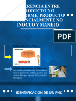 Diferencia Entre Producto No Conforme, Producto Potencialmente No Inocuo