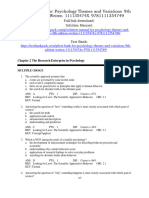 Psychology Themes and Variations 9th Edition Weiten 111135474X 9781111354749 Test Bank