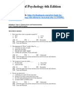 Essentials of Psychology 6th Edition Bernstein Test Bank 1