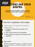 Solving Rational Equations and Inequalities