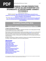 New Perspectives Microsoft Office 365 and PowerPoint 2016 Intermediate 1st Edition Pinard Solutions Manual 1