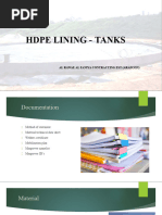 Hdpe Lining - Tanks