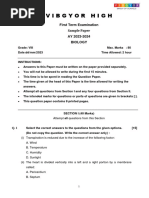 Cisce-Gr-8 Biology Term1 Sample-Paper 2023-24