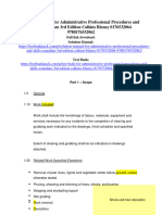 Solution Manual For Administrative Professional Procedures and Skills Canadian 3rd Edition Calkins Blaney 0176532064 9780176532062