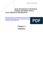 Introduction To Mechanical Engineering SI Edition 4th Edition Wickert Lewis 1305635752 9781305635753 Solution Manual