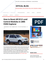 How To Reset All ECU's and Control Modules in 2005 FORD Explorer - Autonumen Offical Blog