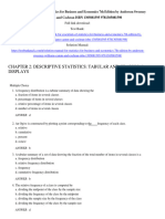 Chapter 2: Descriptive Statistics: Tabular and Graphical Displays