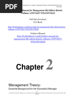 Solution Manual For Management 8th Edition Kinicki Williams 1259732657 9781259732652