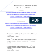 Test Bank For Calculus Single and Multivariable 6th Edition by Hughes Hallett Gleason and McCallum ISBN 047088861X 9780470888612