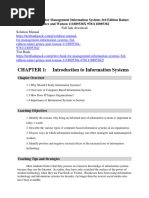 Solution Manual For Management Information Systems 3rd Edition Rainer Prince and Watson 111889538X 9781118895382